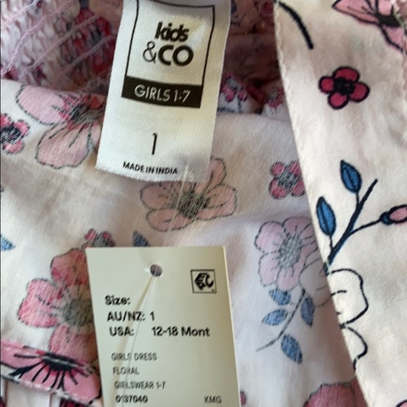 Anko pink woven girl’s bow dress - Picture 5 of 8